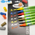 【Mega SP176 Water-based Erasable Paint 3mm Tire Black Card Glass Marker 12 Color Remover Marker. 