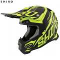 Shiro MX-917 THUNDER Fluor Yellow Off Road Motorcycle Helmet by Moto World Nepal. 