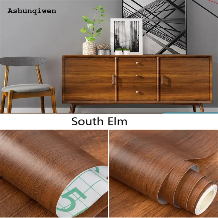 Ashunqiwen%20Wood%20Grain%20Contact%20Paper%20Brown%20Wooden%20Wallpaper%20Self-Adhesive%20Removable%20Vinyl%20Film%20Easy%20to%20Apply%20For%20Furniture%20Kitchen%20Cabinets%20-%20Image%203