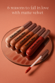 Celestia Matte Lipstick — 6 pc Lipsticks for Bold Lips, All Day Glam. 