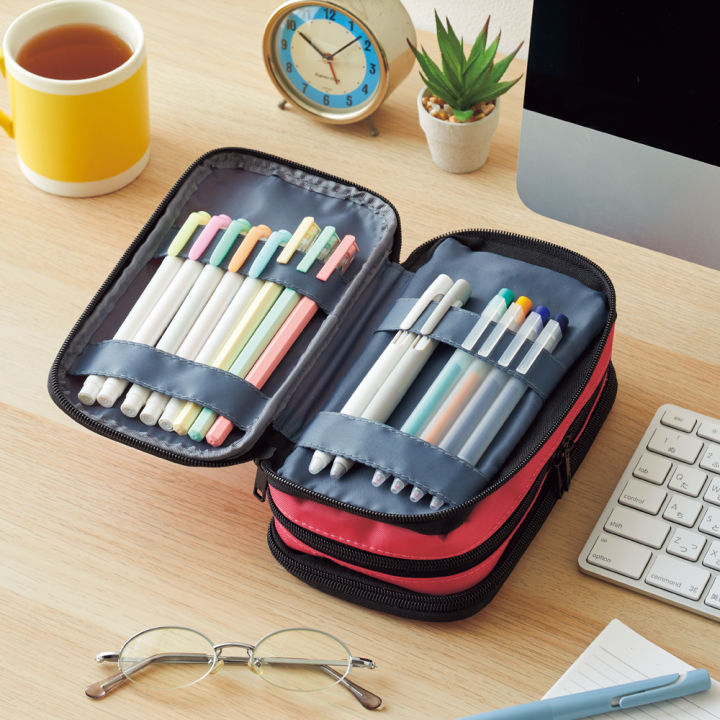 Lihit%20Lab%20Triple%20Zipper%20pencil%20/%20Pen%20Case%20A7556%20By%20KitabKalam%20-%20Image%206