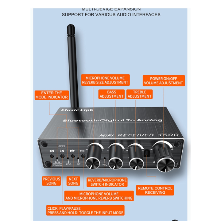 DAC%20Bluetooth%205.3%20Audio%20Receiver%20Digital%20to%20Analog%20Converter%203.5mm%20AUX//Coaxial/USB%20U-Disk%20Karaoke%20Wireless%20Adapter%20-%20Image%207