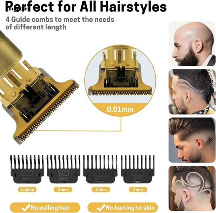 Linguolin%20Hair%20Clippers%20for%20Men,%20Pro%20Li%20Close%20Cutting%20Trimmer,%20T-blade%20Electric%20Rechargeable%20Grooming%20Kit%201.5/2/3/4%20mm%20Zero%20Gapped%20Detail%20Barber%20Haircut%20(Dragon)%20-%20Image%203