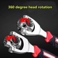 48 in 1 Swivel Head Multi Tool Spanne Tools Socket Works with Spline Bolts Multifunction PassTorx 360 Degree 6-Point Universal Furniture Car Repair.. 