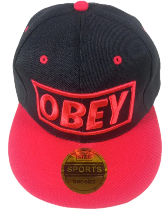 Red%20and%20Black%20obey%20logo%20cap%20for%20Boys%20-%20Image%203