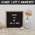 Black Felt wooden Letter Board Event Letter Board L | Multipurpose Wooden Letter Board | Table Decor Accessories. 