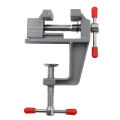 Aluminum Mini Ature DIY Small Jewelers Hobby Clamp On Table Bench Vise Tool Vice Mini Aluminum Bench Vise A JUE. 