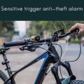 Bicycle Electric Horn 4 Tone 125 Decibels Anti-Theft Electric Bell USB Charging,Black. 