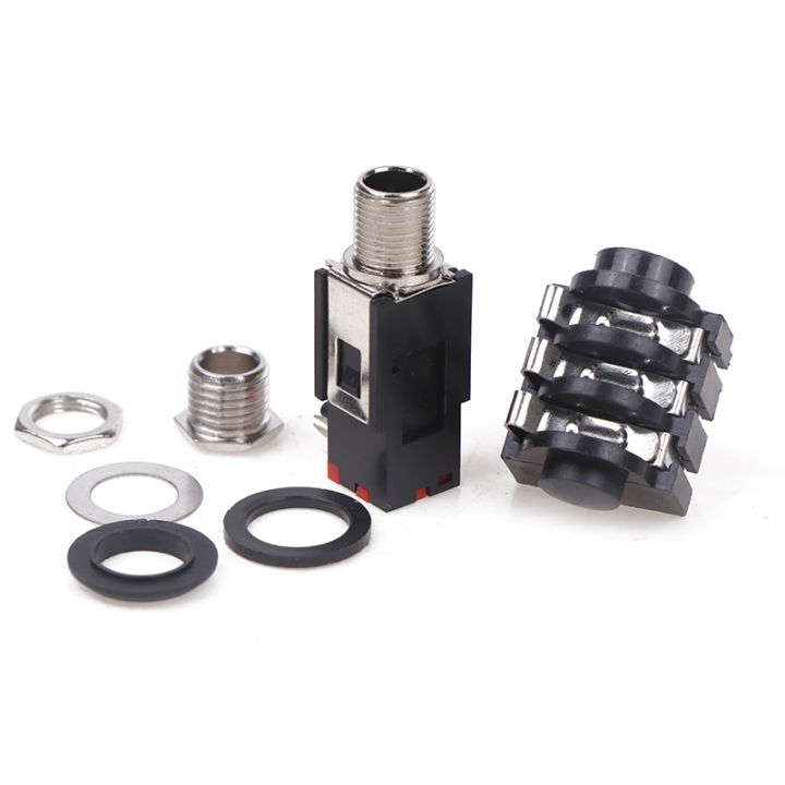 5PCS%20PCB%20Mount%206%20Pin%20Input%20Output%20Jack%20Dual%20Channel%20Female%206.35mm%20Jack%20Stereo%201/4%20Inch%20Guitar%20Pedal%20Input%20Jack%20Socket%20Taotai%20-%20Image%204