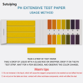 Sutuiying 80-800pcs PH Test Strips 1-14 PH Wide Range PH Strips with Comparison Chart Precision for Water Saliva Urine Soil. 