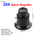 Difutagui Jeweler Watch Magnifier Tool 3X 5X 10X 15X 20X Portable Monocular Profesional Luxury Magnifying Glass Loupe Lens for Eye Magnifier Len Drop Ship. 