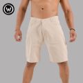 Wraon Cream Premium Cotton Carpenter Half Pant For Men - Fashion | Half Pants For Men | Men's Wear | Cotton Pants |. 