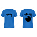 Stussy 8 Ball Cotton Unisex Summer T-shirt. 