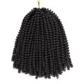 8 Inch Natural Black Twist Crochet Hair Wigs Pre Loop Synthetic Crochet Braid Hair Extensions Ombre Braided Wig. 