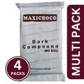 Bakers Creation Maxichoco Dark Chocolate Compound D16-500gm (Baking Chocolate Blocks/ Chocolate Compound) (Pack of 4). 