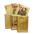 Durable Waterproof Luxury 24K Gold Foil Poker Playing Cards Deck Carta de Baralho  Good Gift Idea. 