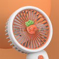 Cute Korean Design Mini Portable Fan with Lithium Rechargeable Battery | 3 Speed Mode. 