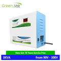 Green Volt Digital Voltage Stabilizer 3 KVA, 90V-300V | Micro Processor Based No Current Loss Silver Point Relay Automatic Voltage Stabilizer. 