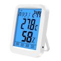 Digital Hygrometer Thermometer Indoor Thermometer Humidity Gauge Touchscreen Alarm Clock Backlight With Table Standing Wall Hanging. 