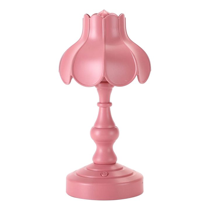 European Lotus Mini LED Night Light for Mall Room Bar Home -Fuschia