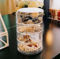 4 Layer Transparent Jewellery Box. 