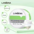 LANBENA Teeth Whitening Powder Tangy Lemon Lime Hygiene Dental Tooth Cleaning Remove Tartar Safe Protect Bright Teeth Oral Care. 