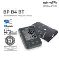 Microlife BP B4 BT Bluetooth® | Digital Blood Pressure Monitor for Home Use | Fully Automatic Upper Arm BP Machine | Large LCD Display | Memory for 2 Users | Comfortable Cuff (22–42 cm) | Battery Operated or Type-C Data Cable. 