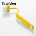 Sutuiying S-shaped Toilet Bending Brush Toilet Cleaning Brush Dead Angle V-shaped Cleaning Brush Portable Bathroom Cleaning Accessories. 