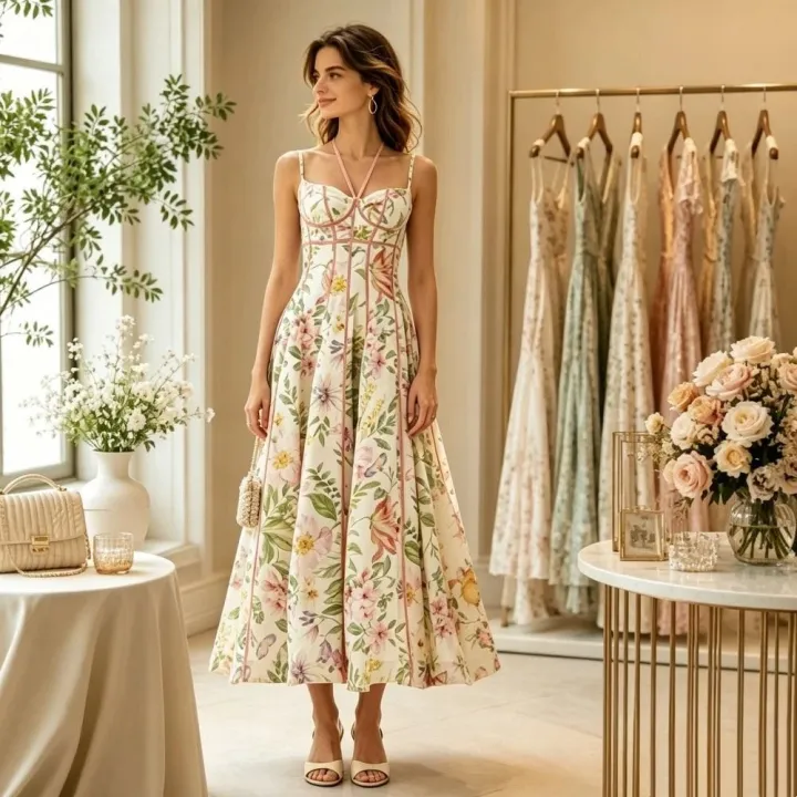 French%20Style%20Flower%20Floral%20Printed%20Dress%20Waist-cinching%20Summer%20Lady%20Halter%20Dress%20Sleeveless%20Sweet%20A-Line%20Dress%20Summer%20Season%20-%20Image%208