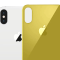 Apple iPhone X/iPhone XS Titanium Back Glass. 