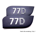 1 PCS for Cover Fuselage Name Plate for 77D Tag Plate Nameplate Camera Repair Parts ABS. 