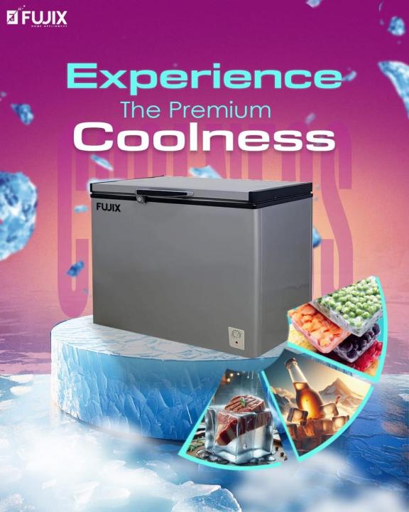 Fujix 200 Liters Convertible Deep Freezer ( NET-200)  Grey  With  Convertible