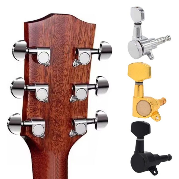 New String Knob Guitar Tuning Pegs Sealed Geared Tuners Machine Heads Vintage Replacement Machine Heads Tuners Guitar