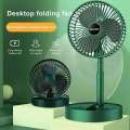 Foldable Stand Portable Air Circulation Rechargeable Mute Floor Adjustable Height Mini Desktop Fan 3 Speeds Adjustab. 