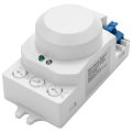 5.8GHz HF System LED Microwave 360 Degree Motion Sensor Light Switch Body Motion Detector,White. 