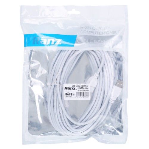 USB PRINTER CABLE 10 METER IN WHITE COLOUR  RANZ USB A-B CABLE ALL PRINTER SUPPORTED