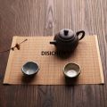DISICHEN New Natural Bamboo Table Mat Tea Dining Hot Insulated Table Runner Japanese Style Natural Woven Placemat Coaster Cup Pad Affordable. 