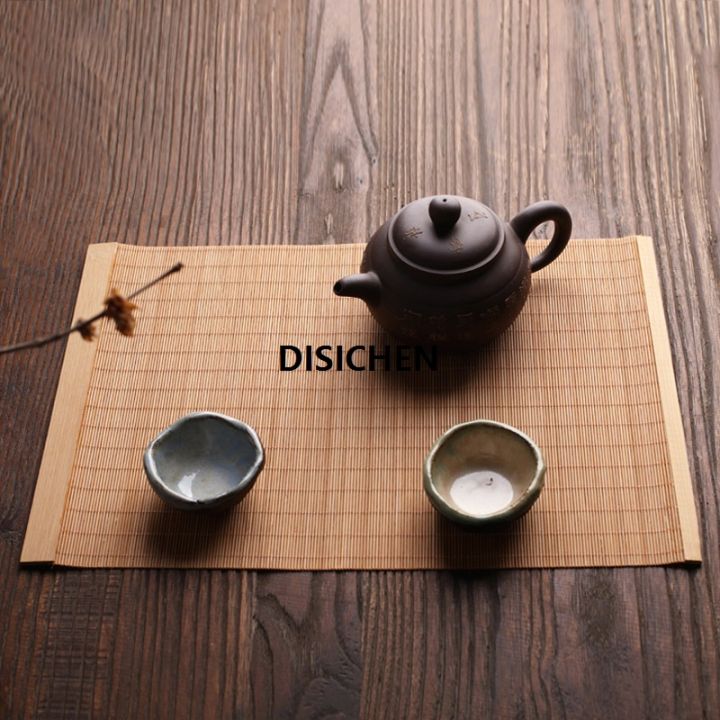 DISICHEN%20New%20Natural%20Bamboo%20Table%20Mat%20Tea%20Dining%20Hot%20Insulated%20Table%20Runner%20Japanese%20Style%20Natural%20Woven%20Placemat%20Coaster%20Cup%20Pad%20Affordable%20-%20Image%202