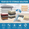Vacuum Bag For Clothes With Pump - 5 Pieces | Smart Space Saver Vacuum Bags For Travel | Pack Of 5 Compression Storage Bags For Clothes. 