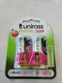 Uniross 3000 series C Size Ready To Use Rechargeable Batteries. 
