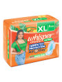 Whisper Choice Ultra Sanitary 6 Pads, XL With Wings. 