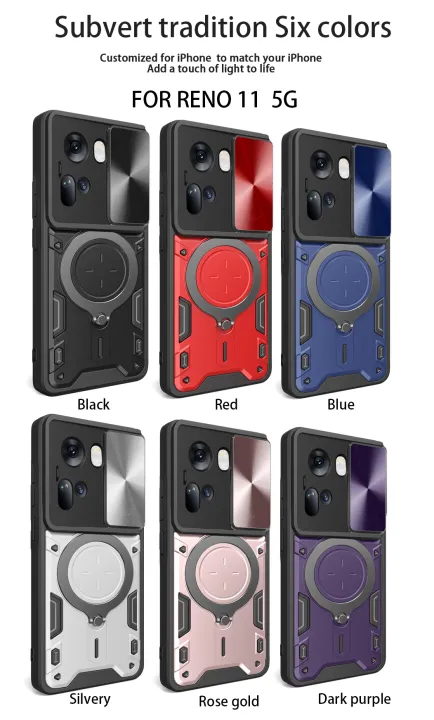 Lenuo%20Shockproof%20Armor%20Case%20For%20OPPO%20Reno%2011%205G%20Phone%20Case%20Car%20Magnetic%20Ring%20Stand%20Holder%20Push%20Pull%20Camera%20Lens%20Protection%20Hard%20Back%20Cover%20-%20Image%205