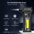 Hair Dryer 110000RPM Turbo Violent Fan Brushless Motor with Light Powerful Air Blower Multifunctional Rechargeable Electric Air Duster Blowing Snow. 