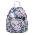 Jansport Half Pint Purple Floral Backpack for Unisex. 