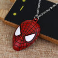 New Avengers Superhero Spiderman Necklace Trendy Vintage Jewelry Accessories for Women Man Classic Spider Man Mask Necklace. 