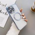 Compatible with iPhone14plus phone case magsafe magnetic plating 12 transparent apple 13 Pro full package soft shell. 
