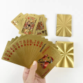 Premium Cards | Luxury 24K Gold Plated Playing Cards | Waterproof Poker Game Set | Magic Wand Foil Deck for Casino, Poker Night, Magic Tricks & Fun Card Games | Durable Plastic with Metallic Shine. 