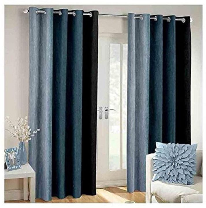 Semi Transparent Door Curtain (Pack of 2) | Naypa Fashion