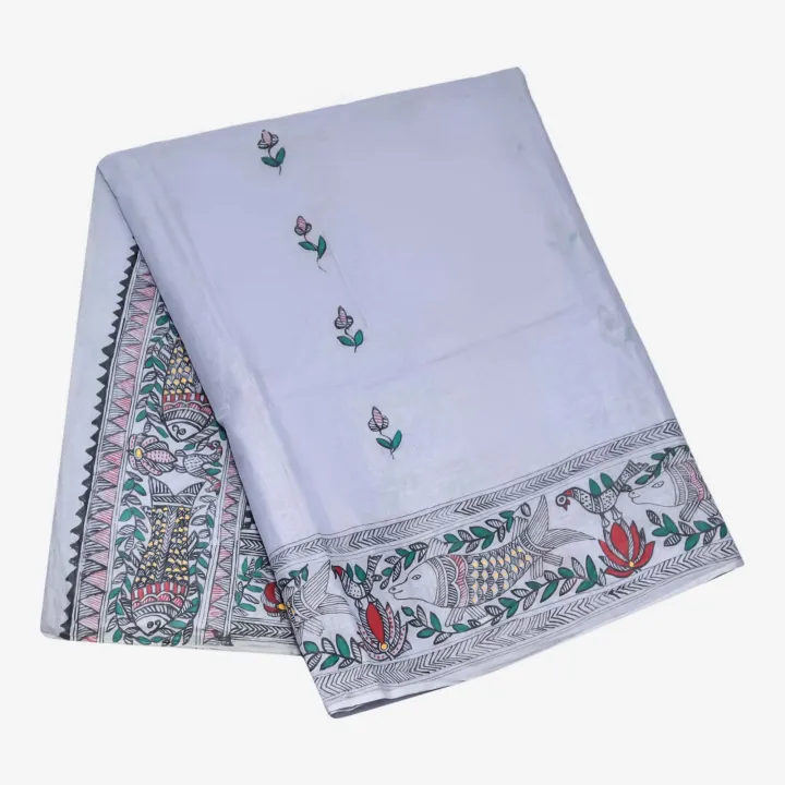 Mithila%20Art%20Handicraft%20Pure%20Cotton%20Saree%20For%20Women%20-%20Image%204