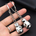 Boxing Gloves Pendant Keychain 3D Metal Boxer Movement Fighting Jewelry CF8. 